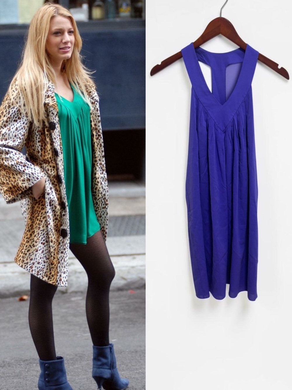 Gossip Girl Iconic Thanksgiving Dress ASO Serena Van Der Woodsen Alt Purple S
